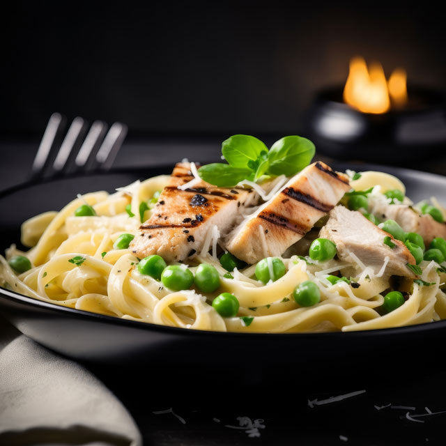 Cat In Heat Alfredo with Chicken and Peas Fat Cat Gourmet Hot