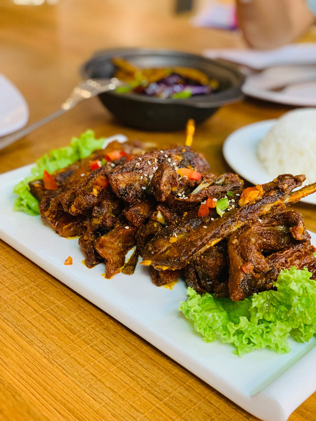 Quick Caribbean Curry Lamb Chops