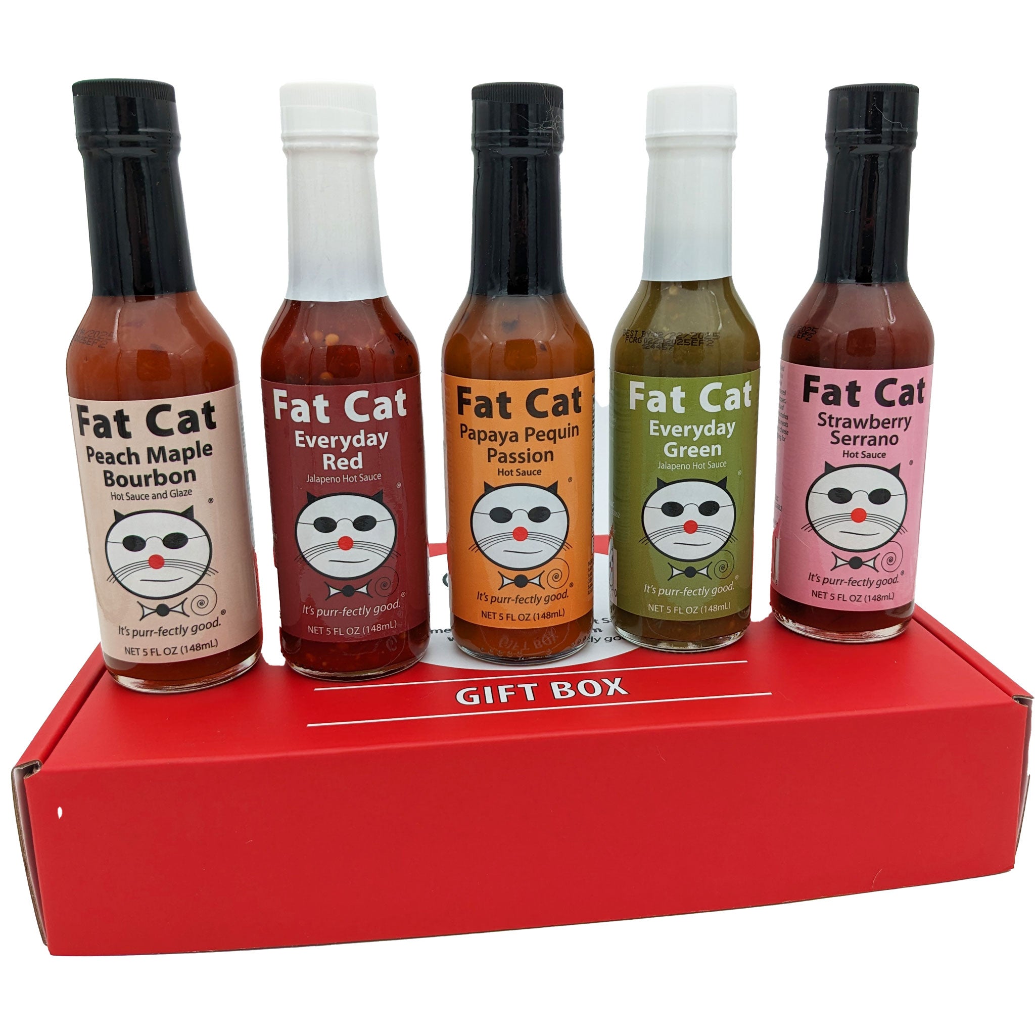 Create Your Own 5-Bottle Hot Sauce Gift Box – Fat Cat Gourmet Hot