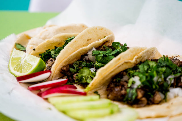 Carne Asada Tacos with Surprisingly Mild Guajillo Ghost Sauce
