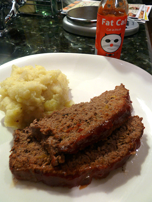Meatloaf with “Cat in Heat” Glaze