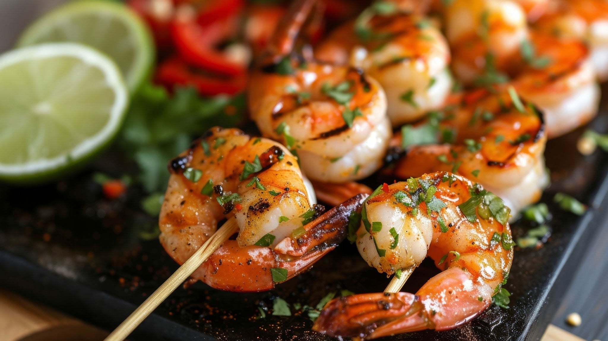 Grilled Habanero Tequila-Lime Shrimp