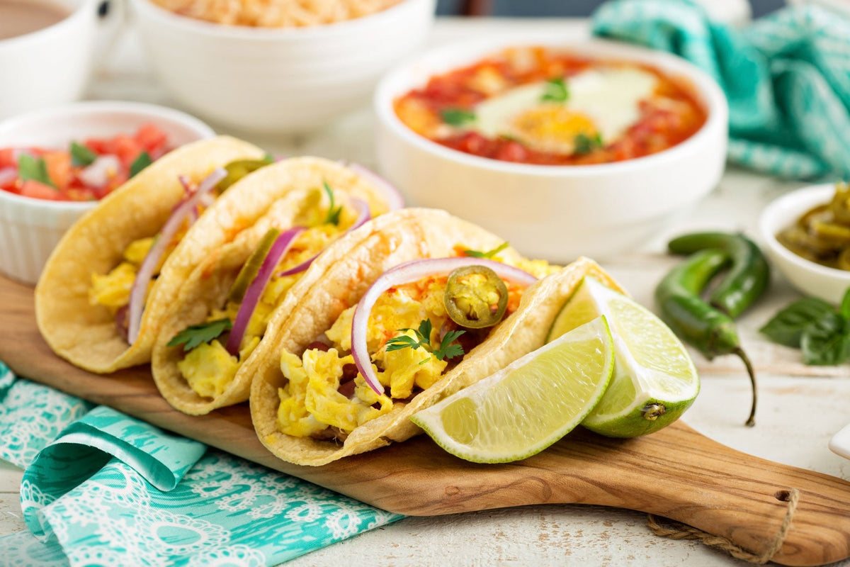 Spicy Fat Cat Breakfast Tacos