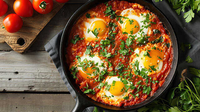 Shakshuka (Eggs Poached in Spicy Tomato Sauce)