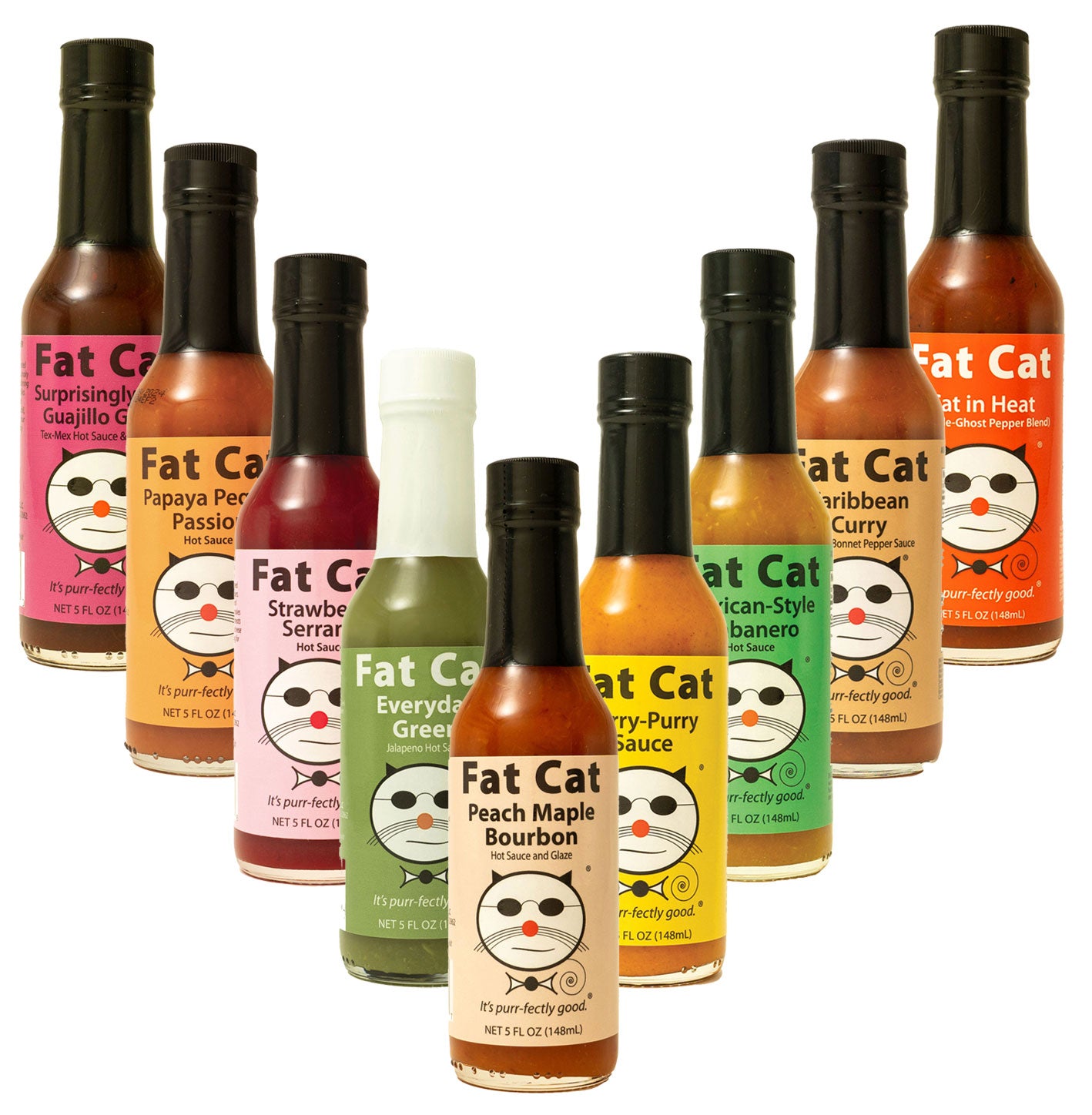 9 Bottle Hot Sauce Sampler Bundle and Variety Pack