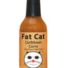 Fat Cat Caribbean Curry sauce bottle on a white background