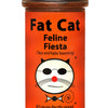 Jar of Fat Cat Feline Fiesta Taco and Fajita Seasoning on a white background