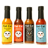 Funny Cat Name 4 Bottle Hot Sauce Bundle