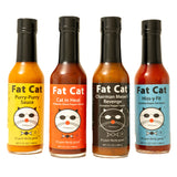 Funny Cat Name 4 Bottle Hot Sauce Bundle