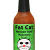 Fat Cat Mexican-Style Habanero hot sauce bottle on a white background
