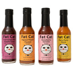 Mild Heat Four Bottle Hot Sauce Bundle - Fat Cat Gourmet Hot Sauce & Specialty Condiments