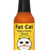 Fat Cat Purry-Purry Sauce bottle on a white background