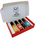Funny Cat Name 4 Bottle Hot Sauce Gift Box - Fat Cat Gourmet Hot Sauce & Specialty Condiments
