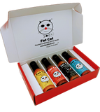 Funny Cat Name 4 Bottle Hot Sauce Gift Box - Fat Cat Gourmet Hot Sauce & Specialty Condiments