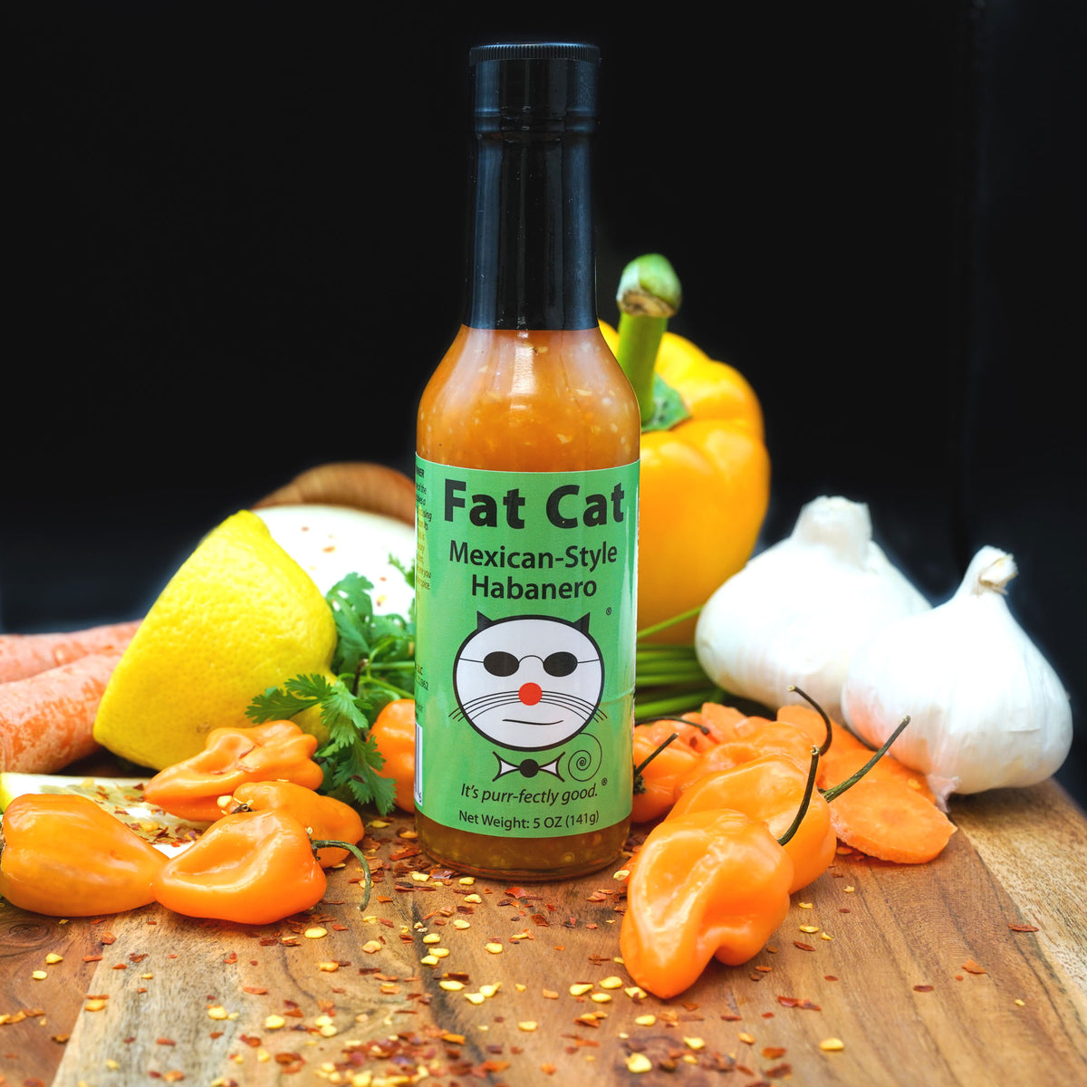 Mexican-Style Habanero Hot Sauce (Wholesale) - Fat Cat Gourmet Hot Sauce & Specialty Condiments